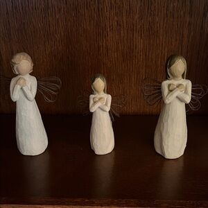 Set of Three Angel Figurines